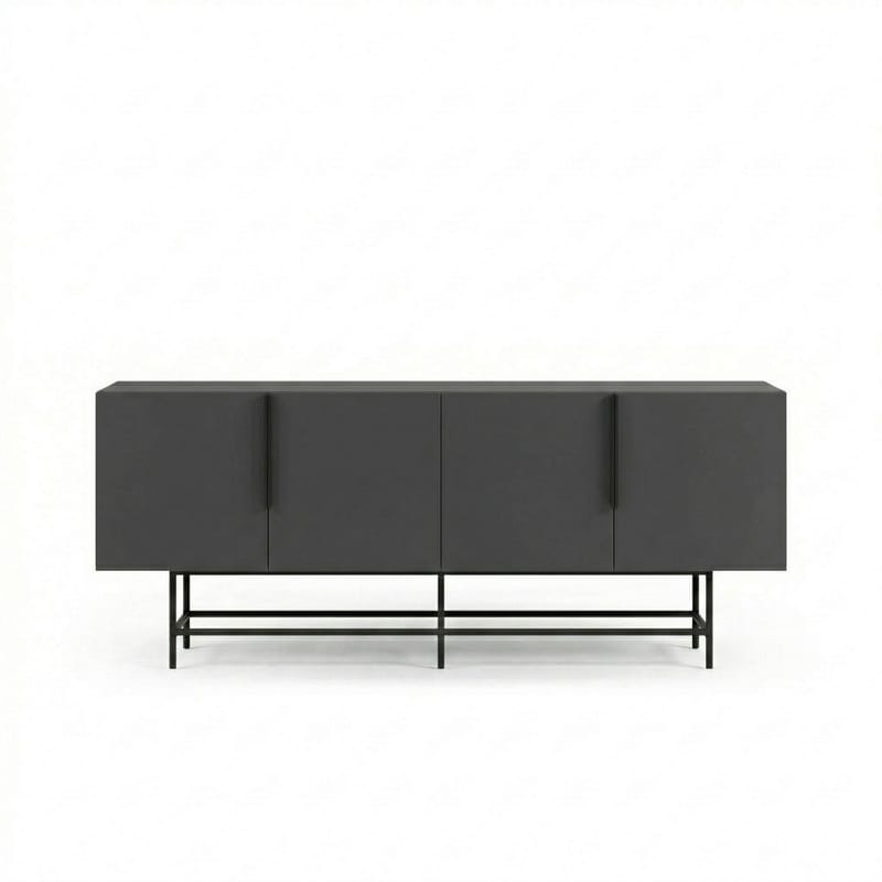 Truvia Konsol 200x77,9x40 cm - Antracit och svart - Förvaring - Förvaringsmöbler - Sideboard & skänk