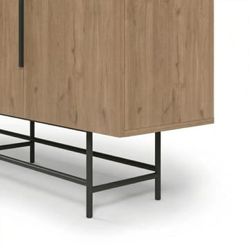 Truvia Konsol 200x77,9x40 cm - Natural Oak och svart - Förvaring - Förvaringsmöbler - Sideboard & skänk