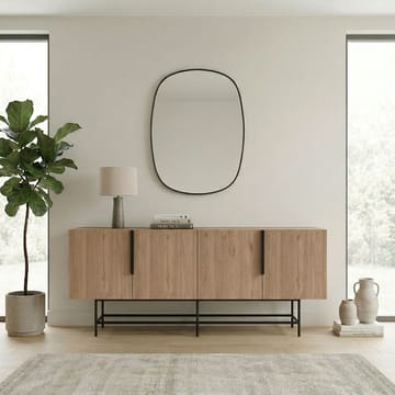 Truvia Konsol 200x77,9x40 cm - Natural Oak och svart - Förvaring - Förvaringsmöbler - Sideboard & skänk