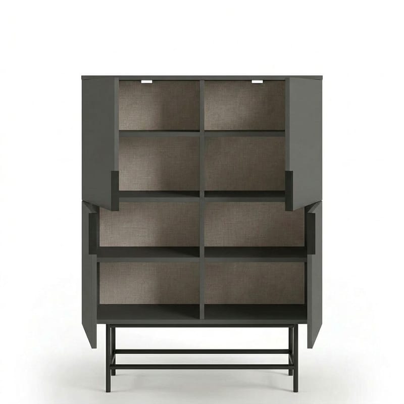 Truvia Sideboard 100x128x40 cm - antracit svart - Förvaring - Förvaringsmöbler - Sideboard & skänk