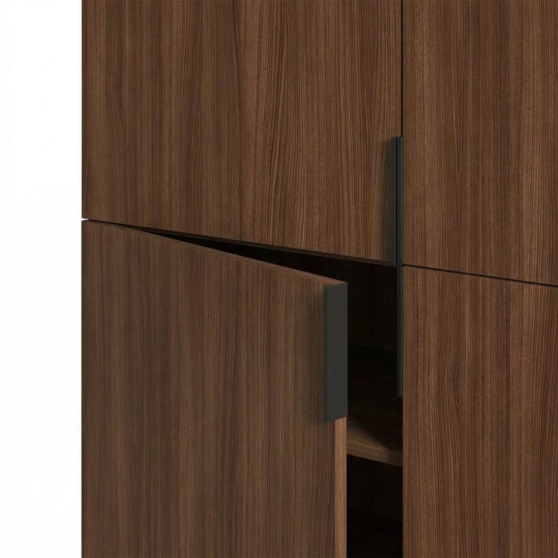 Truvia Sideboard 100x128x40 cm - Milano valnöt svart - Förvaring - Förvaringsmöbler - Sideboard & skänk