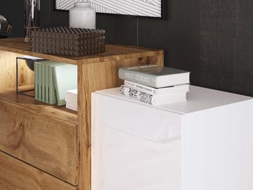 Urbanie Byrå 150 cm - grå, brun - Förvaring - Förvaringsmöbler - Sideboard & skänk