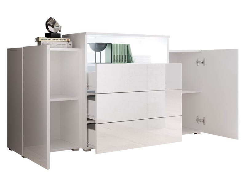 Urbanie Byrå 150 cm med LED - grå, brun - Förvaring - Förvaringsmöbler - Sideboard & skänk