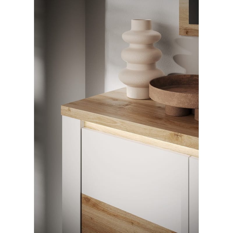 Vandesar Skänk 160 cm - Natur/Vit - Förvaring - Förvaringsmöbler - Sideboard & skänk