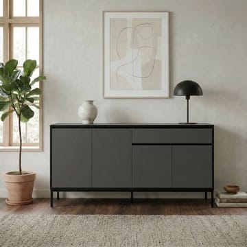 Velar Konsol 180x80x40 cm - Antracit, Wood Black, Svart - Förvaring - Förvaringsmöbler - Sideboard & skänk