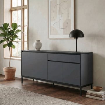 Velar Konsol 180x80x40 cm - Antracit, Wood Black, Svart - Förvaring - Förvaringsmöbler - Sideboard & skänk