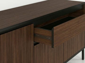 Velar Konsol 180x80x40 cm - Milano Walnut, Wood Black, Black - Förvaring - Förvaringsmöbler - Sideboard & skänk