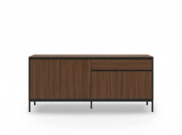 Velar Konsol 180x80x40 cm - Milano Walnut, Wood Black, Black - Förvaring - Förvaringsmöbler - Sideboard & skänk