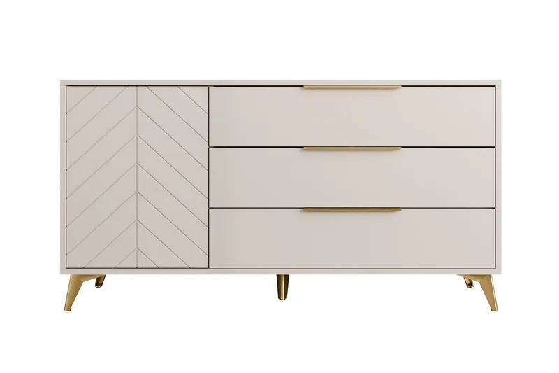 Vemdalen Byrå 154 cm, Beige