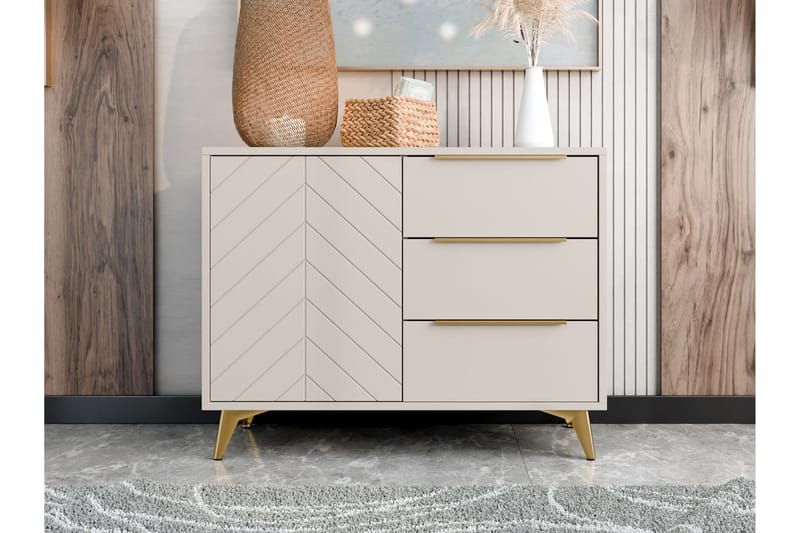 Vemdalen Skänk 104x40 cm - Vit - Förvaring - Förvaringsmöbler - Sideboard & skänk