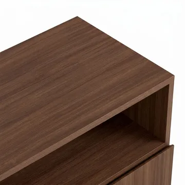 Vindor Sideboard 80x80x40 cm - Milano Walnut och svart - Förvaring - Förvaringsmöbler - Sideboard & skänk