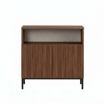 Vindor Sideboard 80x80x40 cm - Milano Walnut och svart - Förvaring - Förvaringsmöbler - Sideboard & skänk