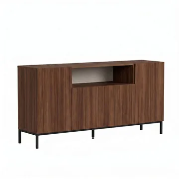 Yldran Konsolbord 160x80x40 cm - Milano Walnut och svart - Förvaring - Förvaringsmöbler - Sideboard & skänk