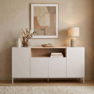 Yldran Konsolbord 160x80x40 cm - Sandstone och Sapphire Oak - Förvaring - Förvaringsmöbler - Sideboard & skänk