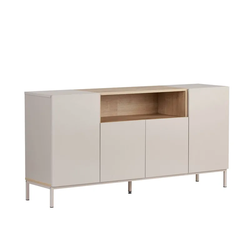Yldran Konsolbord 160x80x40 cm, Sandstone och Sapphire Oak