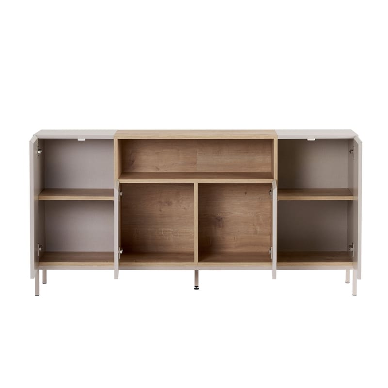 Yldran Konsolbord 160x80x40 cm - Sandstone och Sapphire Oak - Förvaring - Förvaringsmöbler - Sideboard & skänk