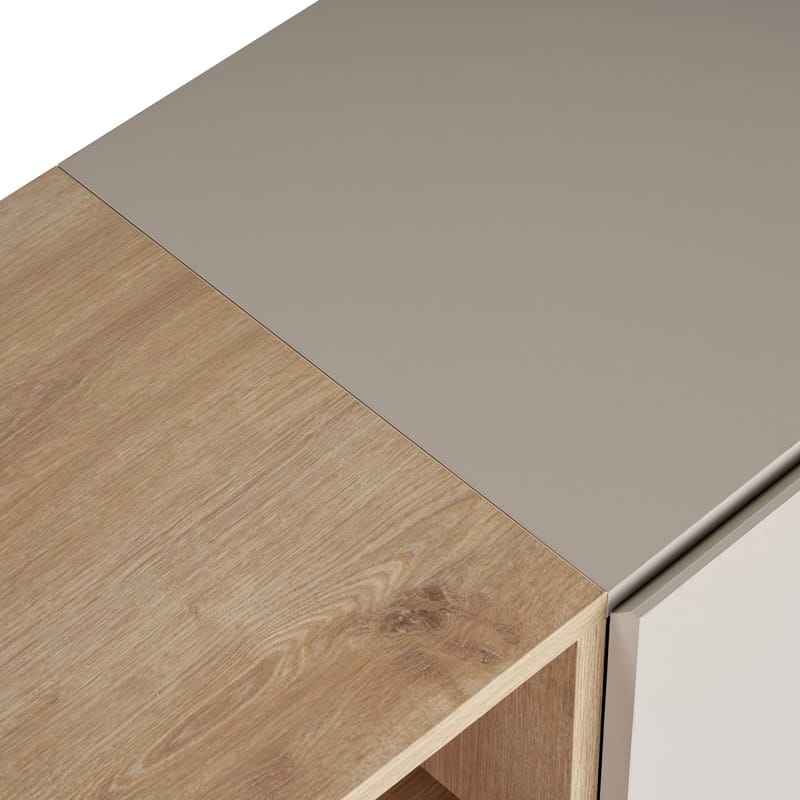 Yldran Konsolbord 160x80x40 cm - Sandstone och Sapphire Oak - Förvaring - Förvaringsmöbler - Sideboard & skänk