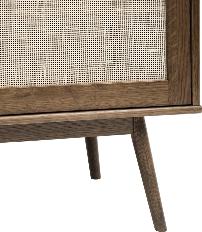 Yuma skänk i smoked oak med rotting detaljer, skjutdörrar - Smoked oak - Förvaring - Förvaringsmöbler - Sideboard & skänk