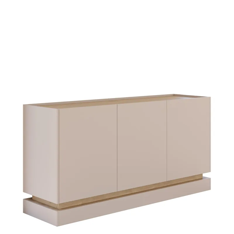 Zelric Skänk 160x37 cm - Beige - Förvaring - Förvaringsmöbler - Sideboard & skänk