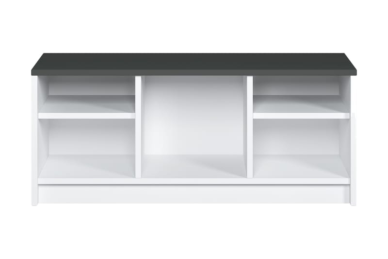 Havering Skoskåp 100x35 cm - Vit/Antracit - Hallförvaring - Skobänk & skohylla med bänk