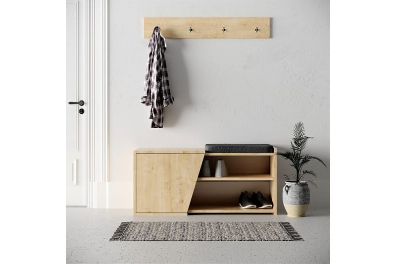 Jektvik Skoskåp 104x37 cm - Trä/natur - Förvaring - Hallförvaring
