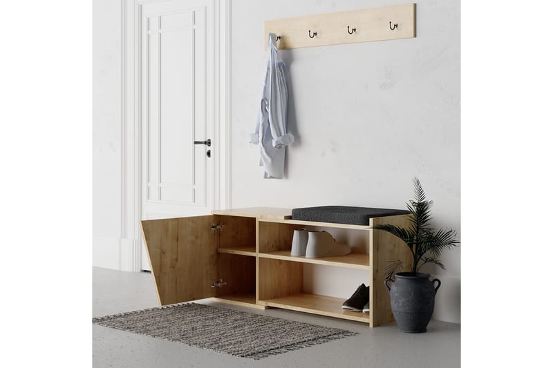 Jektvik Skoskåp 104x37 cm - Trä/natur - Förvaring - Hallförvaring