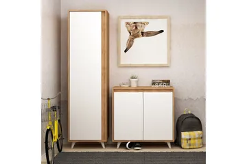 Mod Design Skänk och Bokhylla - Trä/Vit - Förvaring - Hallförvaring