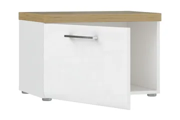 Nessebar Skoskåp 43x60 cm - Vit/Brun - Förvaring - Hallförvaring