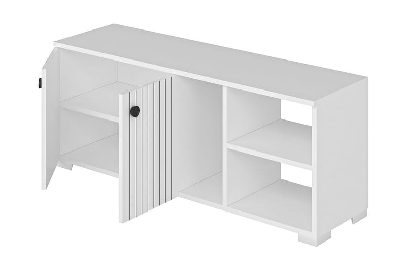 Rinorea Skoskåp 120x51,6 cm - Vit - Hallförvaring - Skobänk & skohylla med bänk