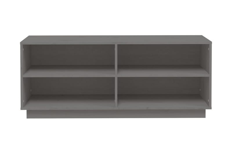 Skoskåp grå 110x34x45 cm massiv furu - Grå - Hallförvaring - Skobänk & skohylla med bänk