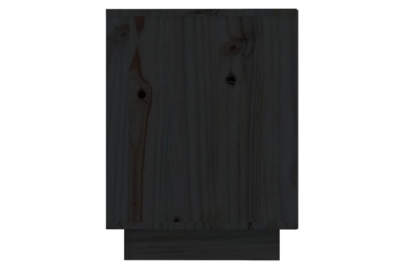 Skoskåp svart 110x34x45 cm massiv furu - Svart - Förvaring - Hallförvaring