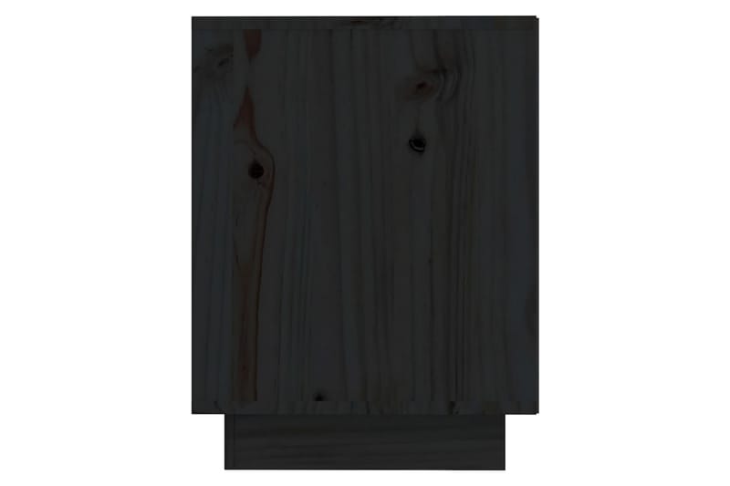 Skoskåp svart 110x34x45 cm massiv furu - Svart - Hallförvaring - Skobänk & skohylla med bänk