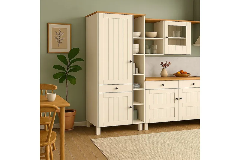 Alby Bokhylla 205x75 cm - Vit - Förvaring - Hylla - Bokhylla