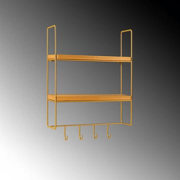 Alvorn Vägghylla 58x42 cm - Guld Och Natur - Förvaring - Hylla - Vägghylla