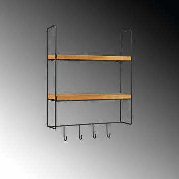 Alvorn Vägghylla 58x42 cm - Guld Och Natur - Förvaring - Hylla - Vägghylla