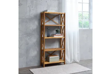 Ayanna Bokhylla 70 cm i Teak - Honungsbrun - Förvaring - Hylla - Bokhylla