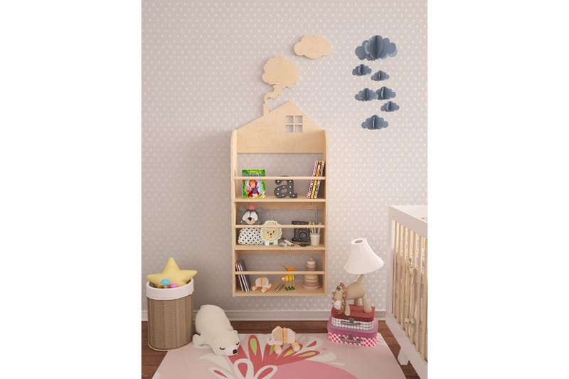 Azienda Bokhylla 60 cm - Ljusfärgat trä - Förvaring - Hylla - Bokhylla