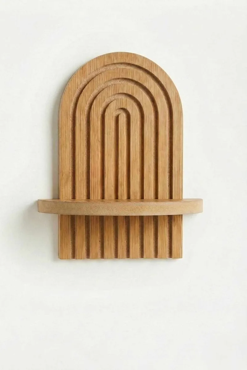 Baynor Vägghylla 20x35 cm, Ek Brun