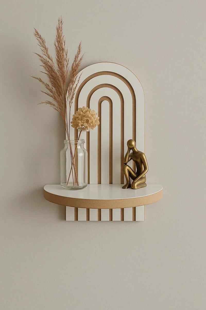 Baynor Vägghylla 20x35 cm - Vit - Förvaring - Hylla - Vägghylla