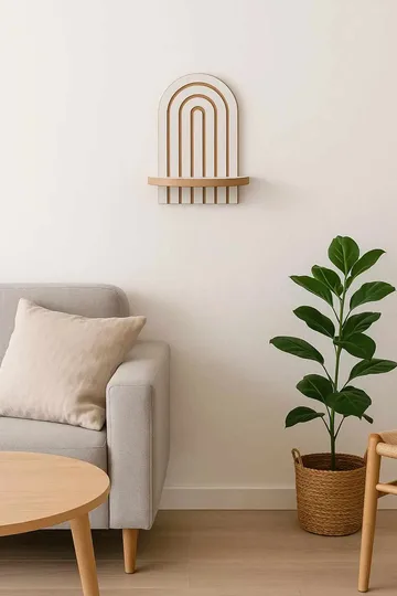 Baynor Vägghylla 20x35 cm - Vit - Förvaring - Hylla - Vägghylla