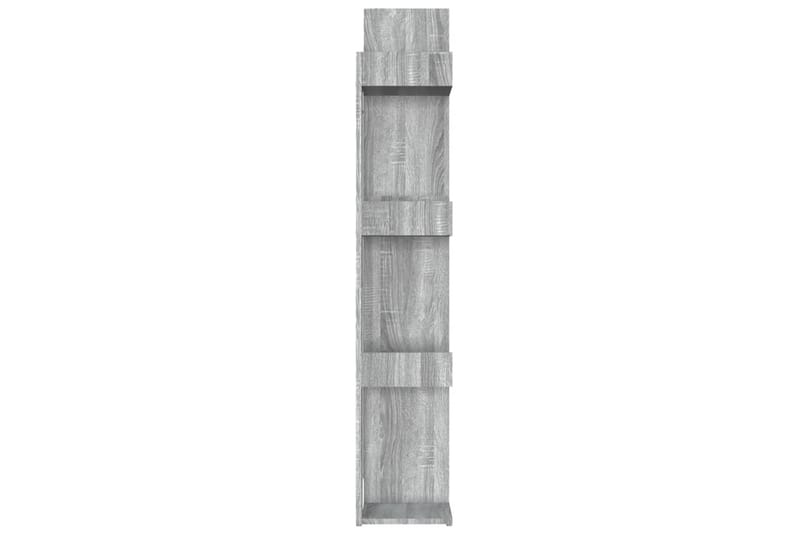 beBasic Bokhylla grå sonoma-ek 86x25,5x140 cm konstruerat trä - Grey - Bokhylla