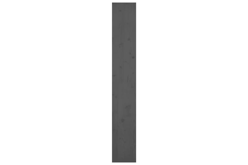 beBasic Bokhylla/rumsavdelar grå 80x30x199,5 cm massiv furu - Grey - Bokhylla