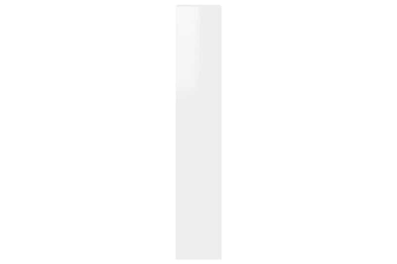 beBasic Bokhylla/rumsavdelare vit högglans 40x30x166 cm - White - Bokhylla