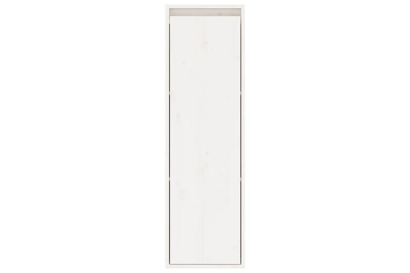 beBasic Väggskåp 2 st 30x30x100 cm massiv furu vit - White - Förvaring - Hylla - Vägghylla