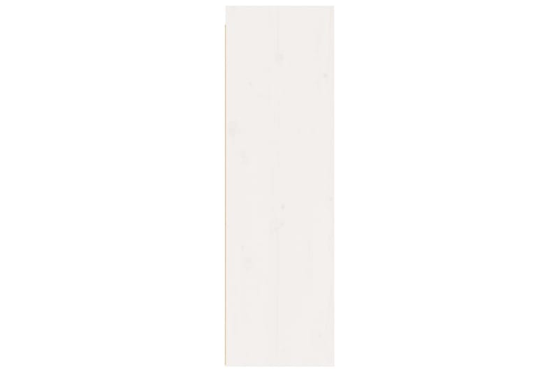 beBasic Väggskåp 2 st 30x30x100 cm massiv furu vit - White - Vägghylla