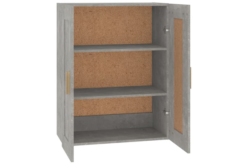 beBasic Väggskåp betonggrå 69,5x32,5x90 cm konstruerat trä - Grey - Förvaring - Hylla - Vägghylla