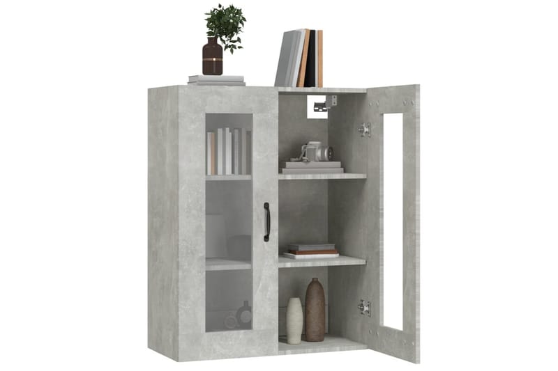 beBasic Väggskåp betonggrå 69,5x34x90 cm - Grey - Förvaring - Hylla - Vägghylla