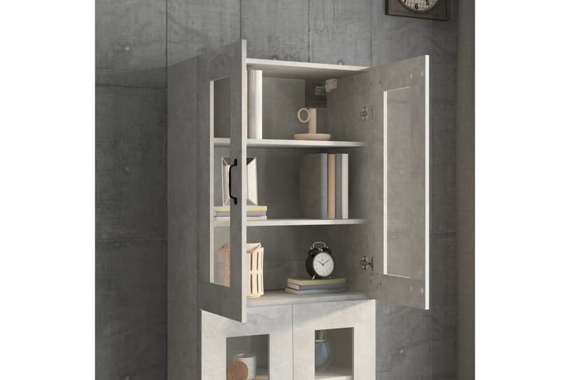 beBasic Väggskåp betonggrå 69,5x34x90 cm - Grey - Förvaring - Hylla - Vägghylla