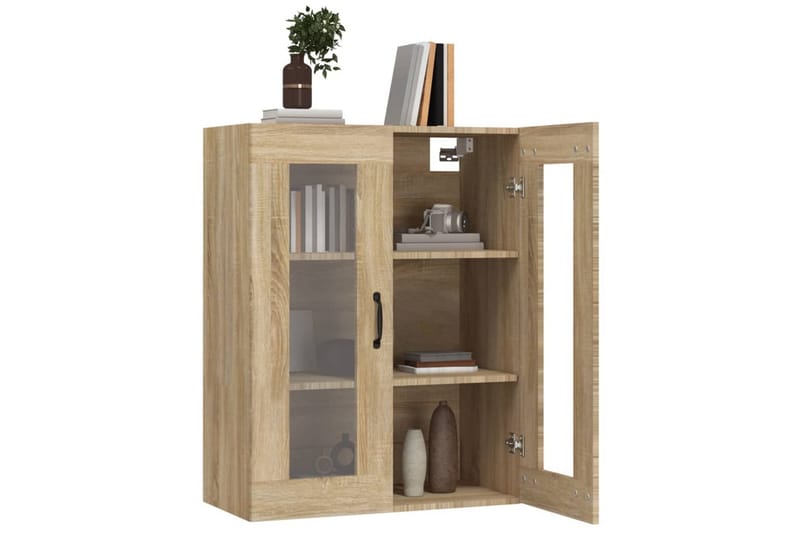 beBasic Väggskåp sonoma-ek 69,5x34x90 cm - Brown - Förvaring - Hylla - Vägghylla