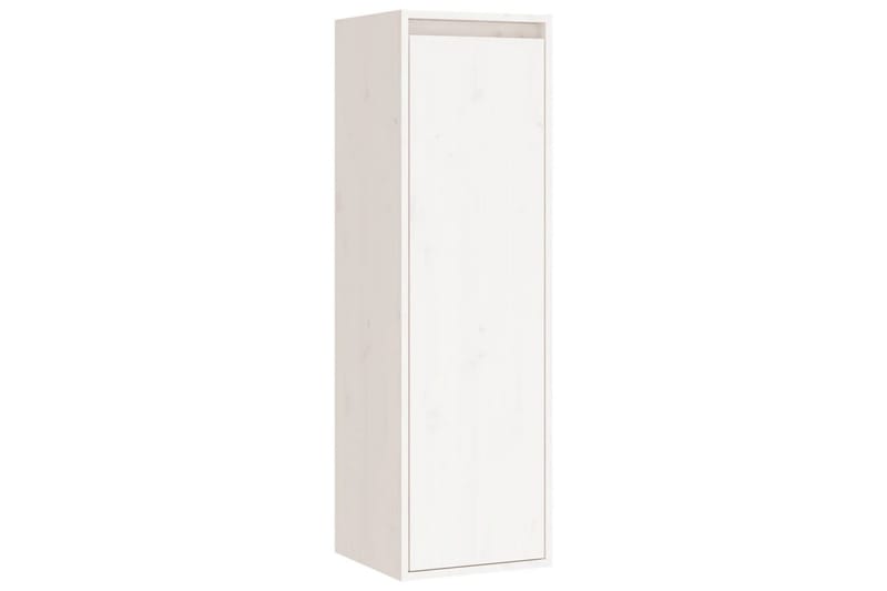 beBasic Väggskåp vit 30x30x100 cm massiv furu - White - Vägghylla